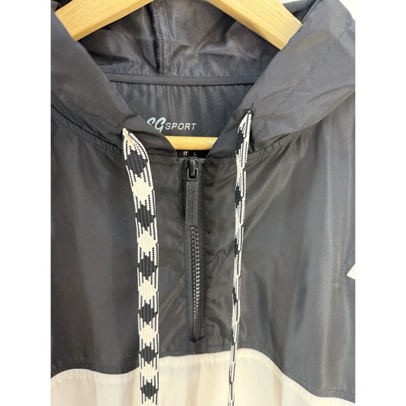 NEW SUSAN GRAVER SG WOMEN Sport Colorblocked Pullover Hooded Jacket - Picture 7 of 15